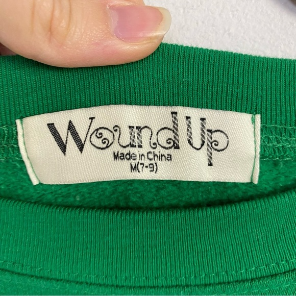 Fa La La La Llama Ugly Christmas Sweatshirt Crewneck Green Medium 7-9 Juniors - Picture 5 of 9